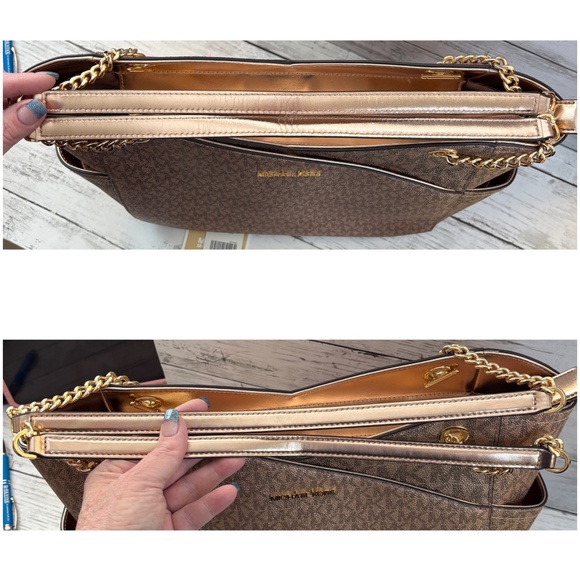 Michael Kors Women’s Jet Set Travel Large Chain Shoulder Tote - Picture 7 of 10